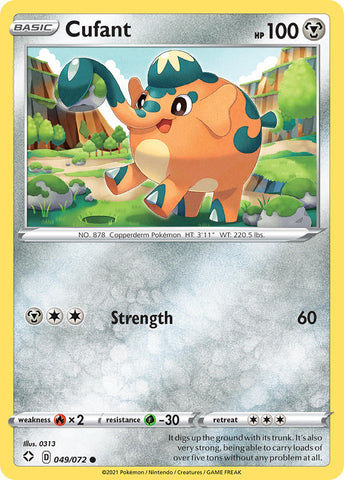 Pokemon | Cufant (049/072) [Sword & Shield: Shining Fates] | The Nerd Merchant