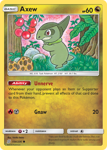 Pokemon | Axew (154/236) [Sun & Moon: Unified Minds] | The Nerd Merchant