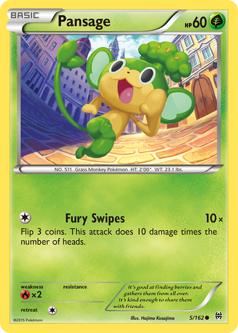 Pokemon | Pansage (5/162) [XY: BREAKthrough] | The Nerd Merchant