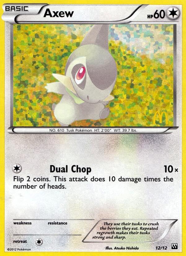 Pokemon | Axew (12/12) [McDonald's Promos: 2012 Collection] | The Nerd Merchant