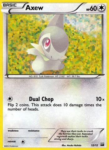 Pokemon | Axew (12/12) [McDonald's Promos: 2012 Collection] | The Nerd Merchant