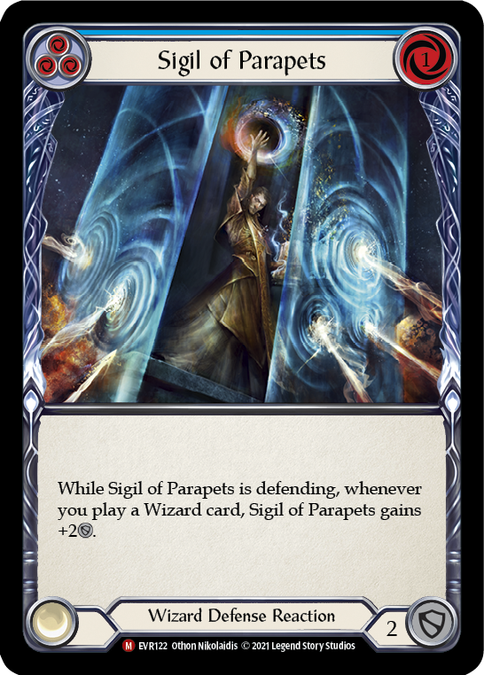 Flesh and Blood TCG | Sigil of Parapets [EVR122] (Everfest)  1st Edition Rainbow Foil | The Nerd Merchant