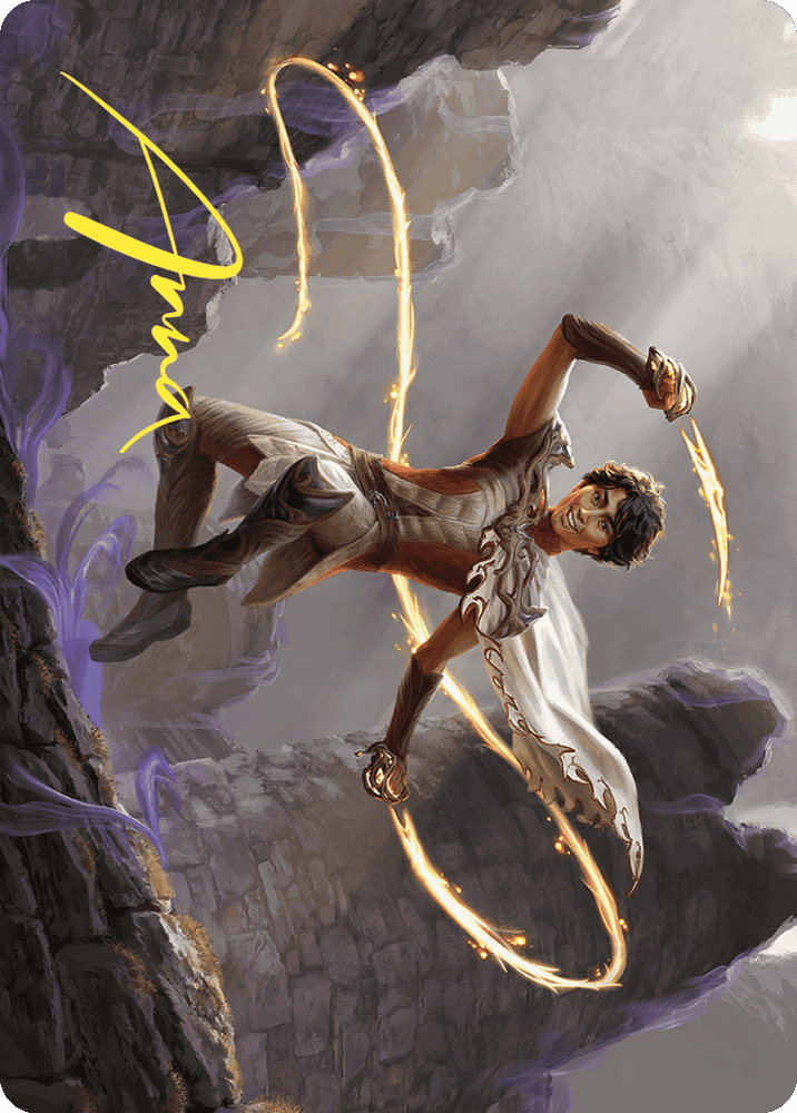 Magic | Kellan, the Fae-Blooded Art Card (Gold-Stamped Signature) [Wilds of Eldraine Art Series] | The Nerd Merchant