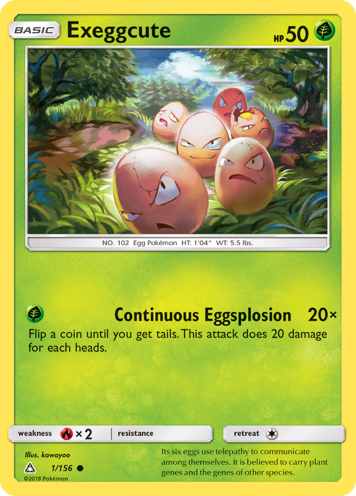 Pokemon | Exeggcute (1/156) [Sun & Moon: Ultra Prism] | The Nerd Merchant