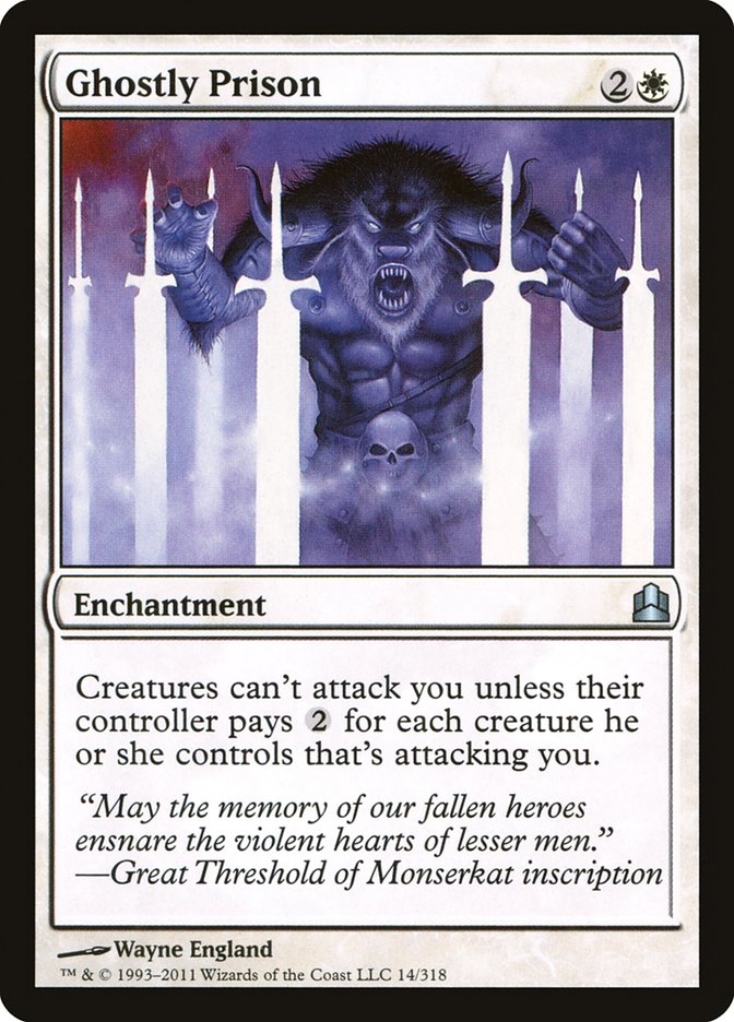 Magic | Ghostly Prison [Commander 2011] | The Nerd Merchant