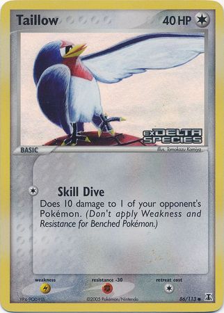 Pokemon | Taillow (86/113) (Stamped) [EX: Delta Species] | The Nerd Merchant