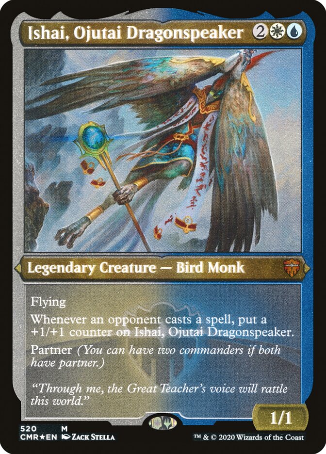 Magic | Ishai, Ojutai Dragonspeaker (Etched) [Commander Legends] | The Nerd Merchant