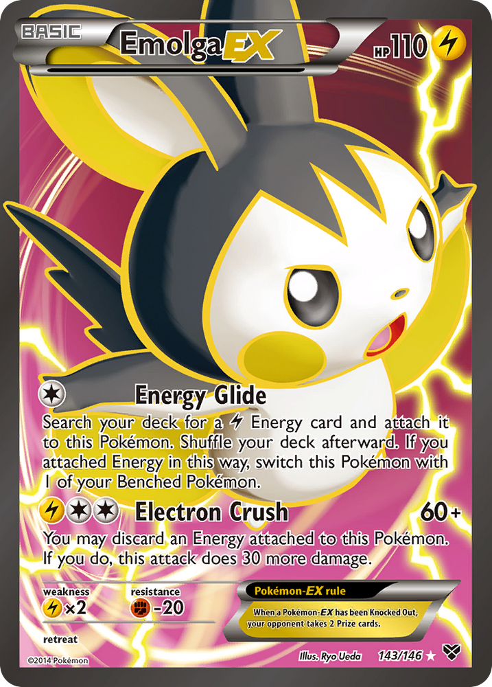 Pokemon | Emolga EX (143/146) [XY: Base Set] | The Nerd Merchant