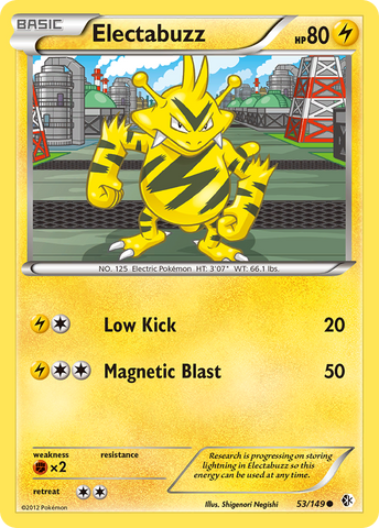 Pokemon | Electabuzz (53/149) [Black & White: Boundaries Crossed] | The Nerd Merchant