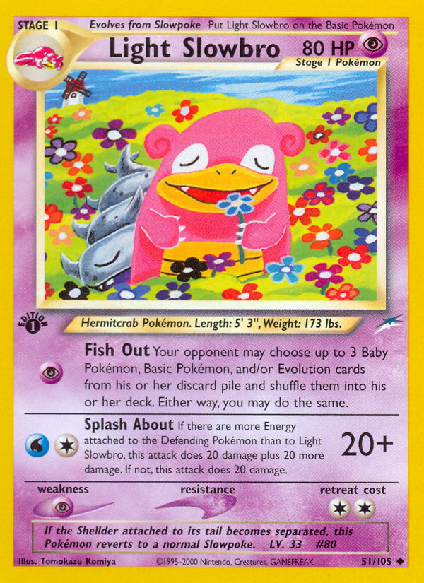 Pokemon | Light Slowbro (51/105) [Neo Destiny 1st Edition] | The Nerd Merchant