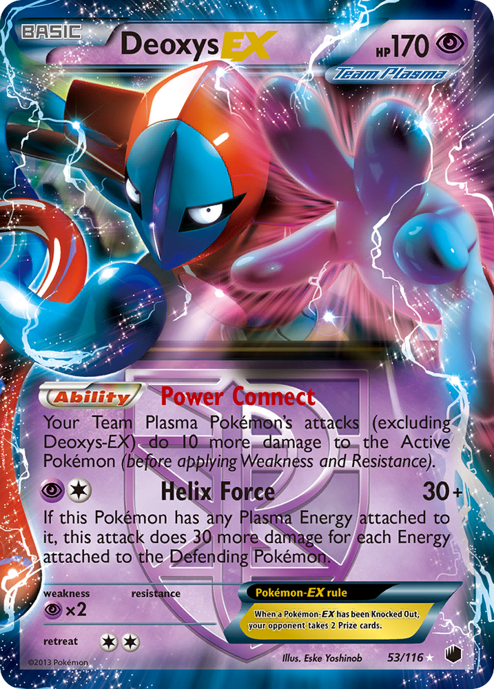 Pokemon | Deoxys EX (53/116) [Black & White: Plasma Freeze] | The Nerd Merchant