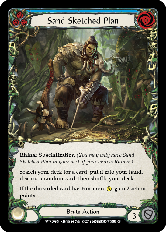 Flesh and Blood TCG | Sand Sketched Plan [WTR009-S] (Welcome to Rathe)  Alpha Print Rainbow Foil | The Nerd Merchant