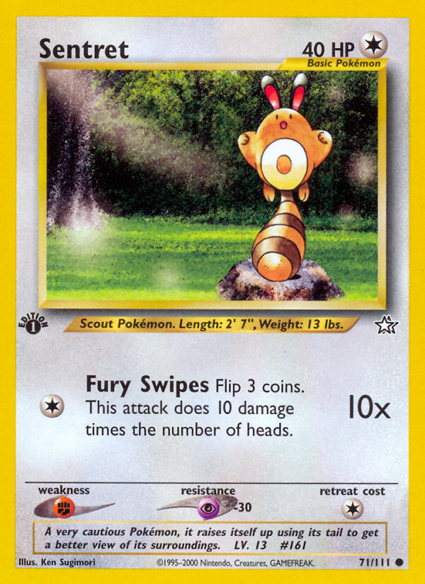 Pokemon | Sentret (71/111) [Neo Genesis 1st Edition] | The Nerd Merchant