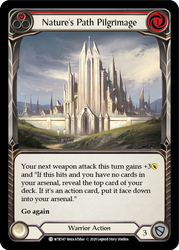 Flesh and Blood TCG | Nature's Path Pilgrimage (Red) [U-WTR147] (Welcome to Rathe Unlimited)  Unlimited Rainbow Foil | The Nerd Merchant