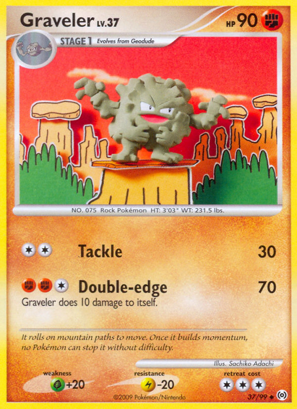 Pokemon | Graveler (37/99) [Platinum: Arceus] | The Nerd Merchant