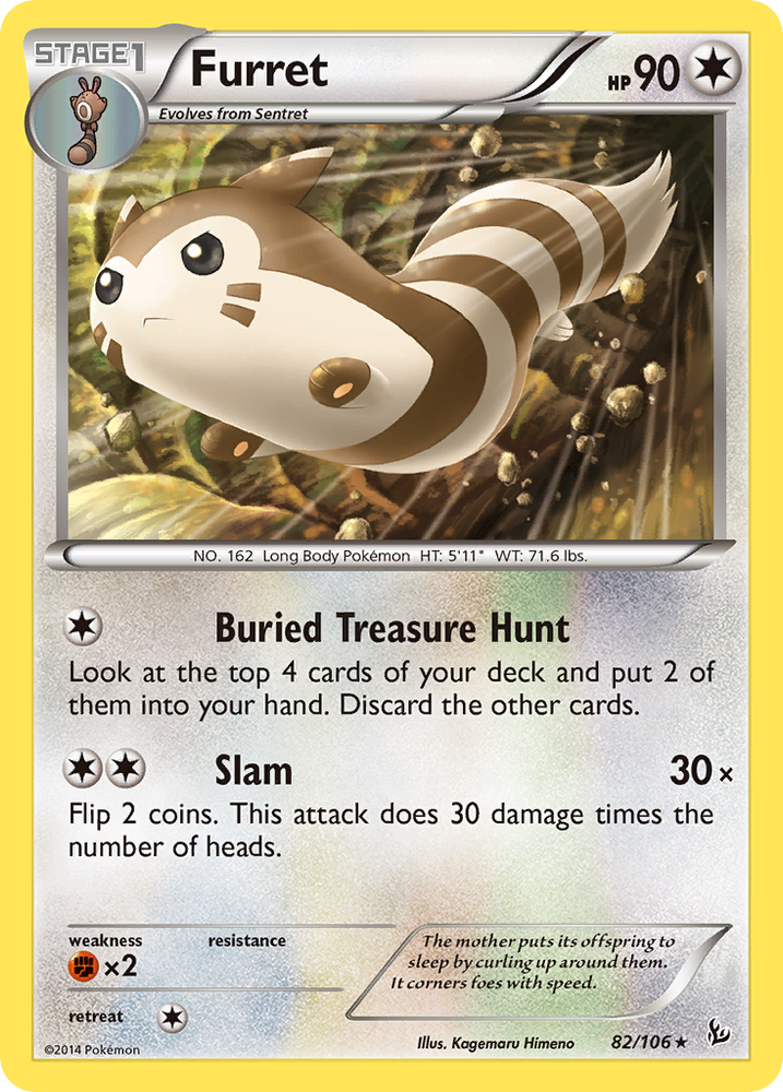 Pokemon | Furret (82/106) [XY: Flashfire] | The Nerd Merchant