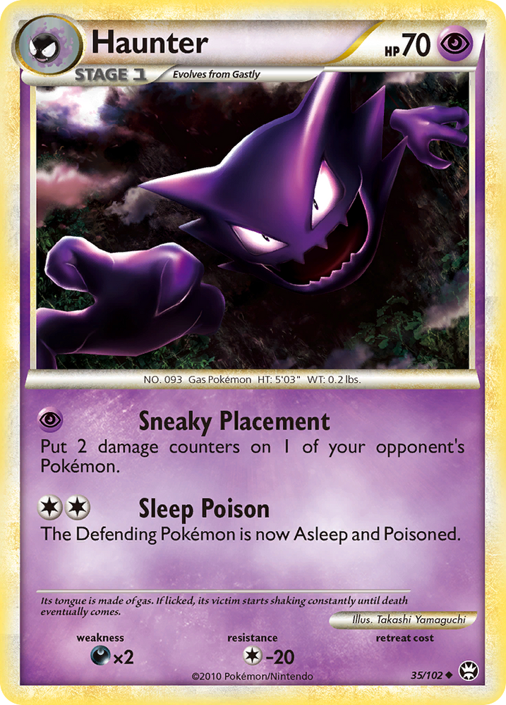 Pokemon | Haunter (35/102) [HeartGold & SoulSilver: Triumphant] | The Nerd Merchant