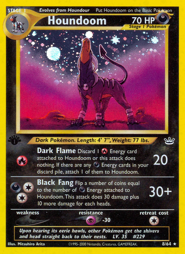 Pokemon | Houndoom (8/64) [Neo Revelation 1st Edition] | The Nerd Merchant