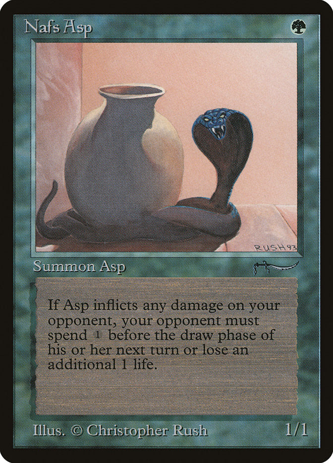 Magic | Nafs Asp (Dark Mana Cost) [Arabian Nights] | The Nerd Merchant