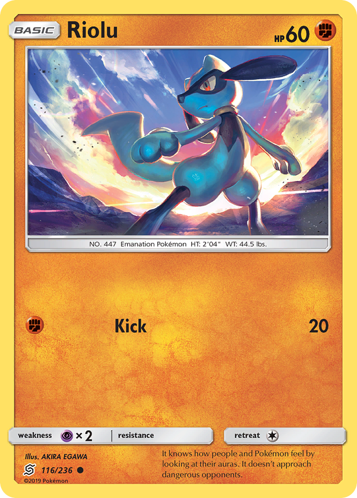 Pokemon | Riolu (116/236) [Sun & Moon: Unified Minds] | The Nerd Merchant