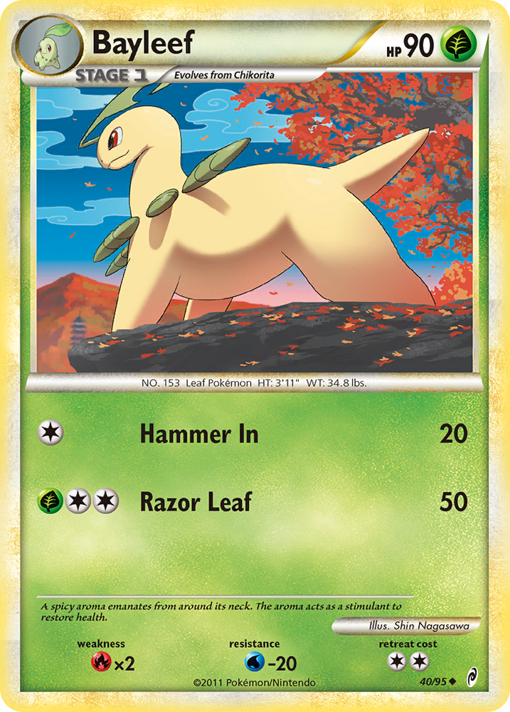 Pokemon | Bayleef (40/95) [HeartGold & SoulSilver: Call of Legends] | The Nerd Merchant