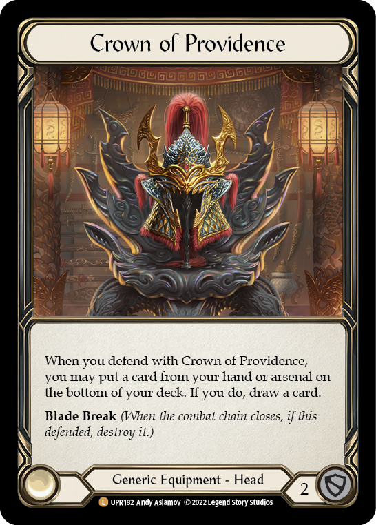 Flesh and Blood TCG | Crown of Providence [UPR182] (Uprising)  Rainbow Foil | The Nerd Merchant