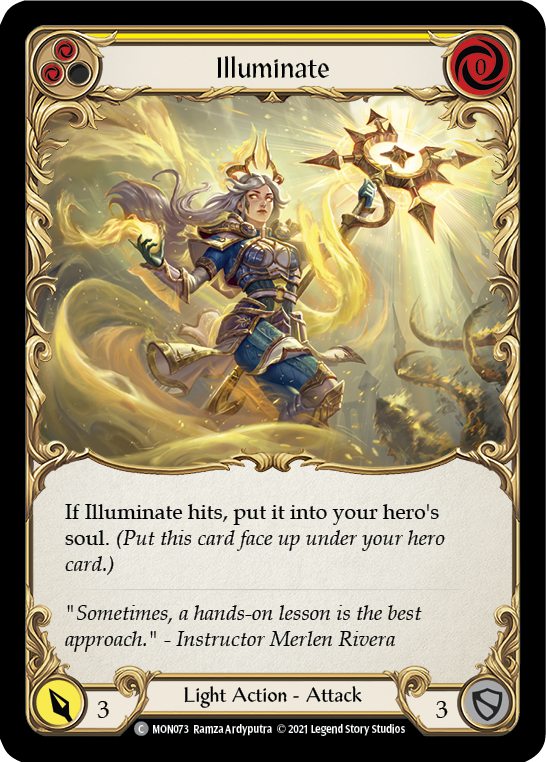 Flesh and Blood TCG | Illuminate (Yellow) [MON073] (Monarch)  1st Edition Normal | The Nerd Merchant