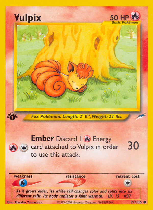 Pokemon | Vulpix (91/105) [Neo Destiny 1st Edition] | The Nerd Merchant