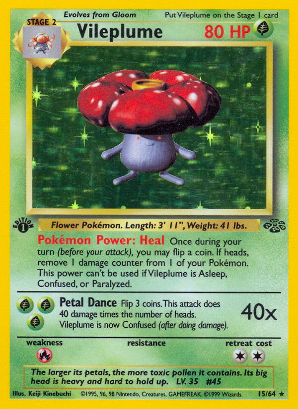 Pokemon | Vileplume (15/64) [Jungle 1st Edition] | The Nerd Merchant
