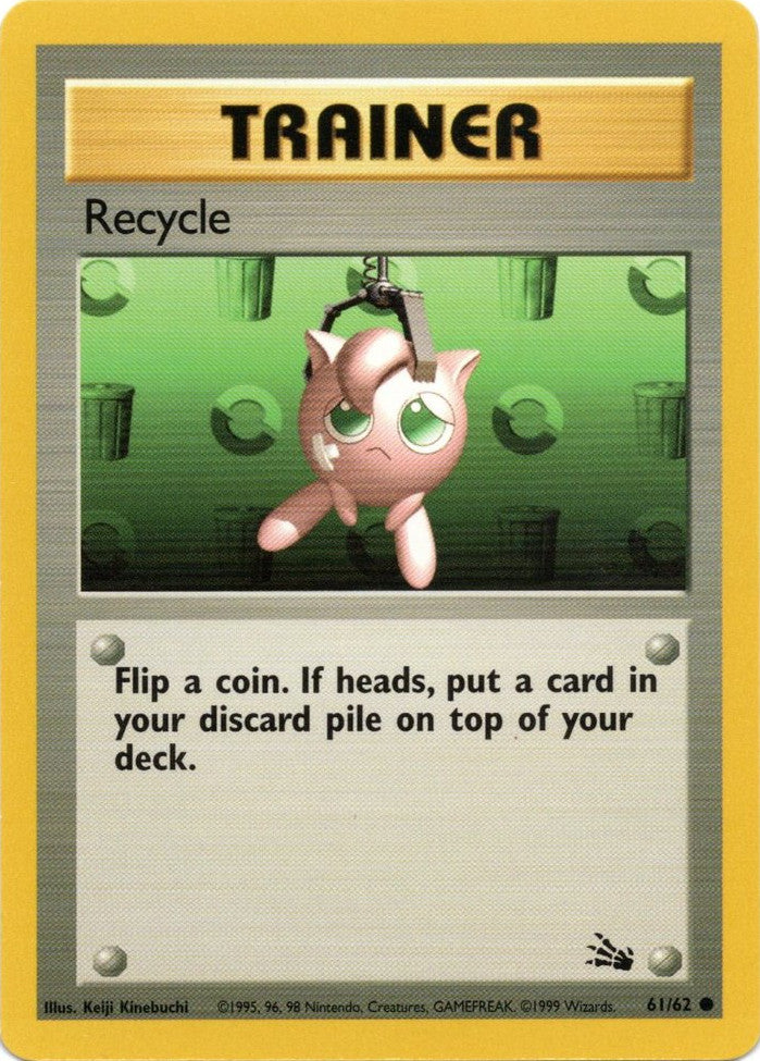 Pokemon | Recycle (61/62) [Fossil Unlimited] | The Nerd Merchant