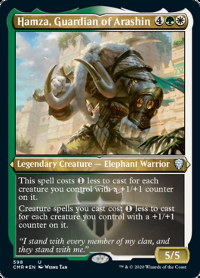 Magic | Hamza, Guardian of Arashin (Etched) [Commander Legends] | The Nerd Merchant