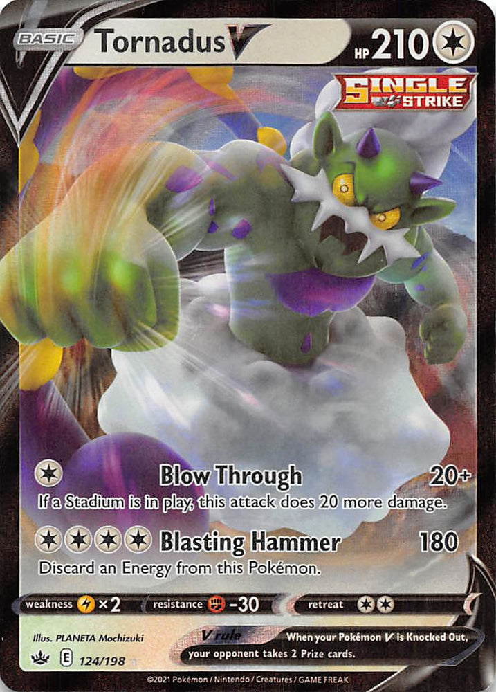 Pokemon | Tornadus V (124/198) [Sword & Shield: Chilling Reign] | The Nerd Merchant