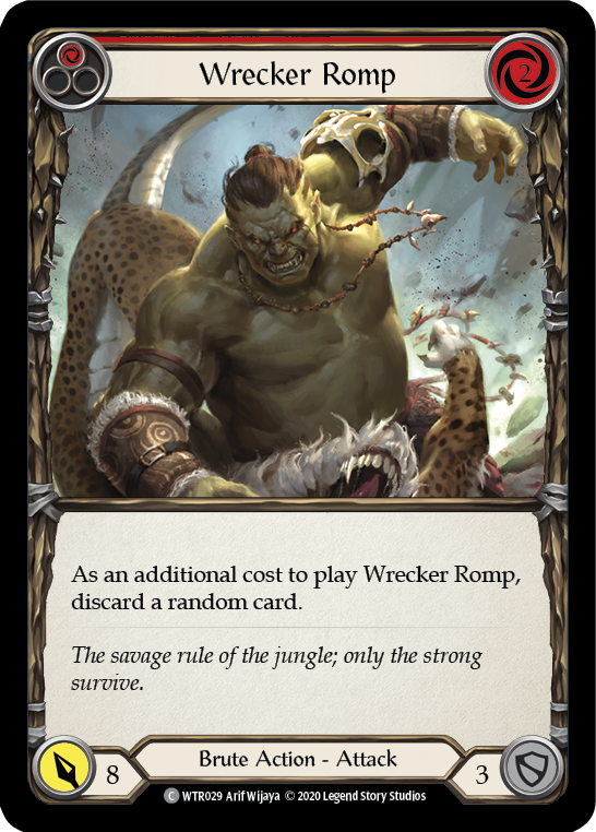 Flesh and Blood TCG | Wrecker Romp (Red) [U-WTR029] (Welcome to Rathe Unlimited)  Unlimited Rainbow Foil | The Nerd Merchant