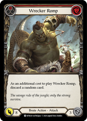 Flesh and Blood TCG | Wrecker Romp (Red) [U-WTR029] (Welcome to Rathe Unlimited)  Unlimited Rainbow Foil | The Nerd Merchant