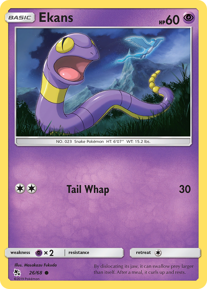 Pokemon | Ekans (26/68) [Sun & Moon: Hidden Fates] | The Nerd Merchant