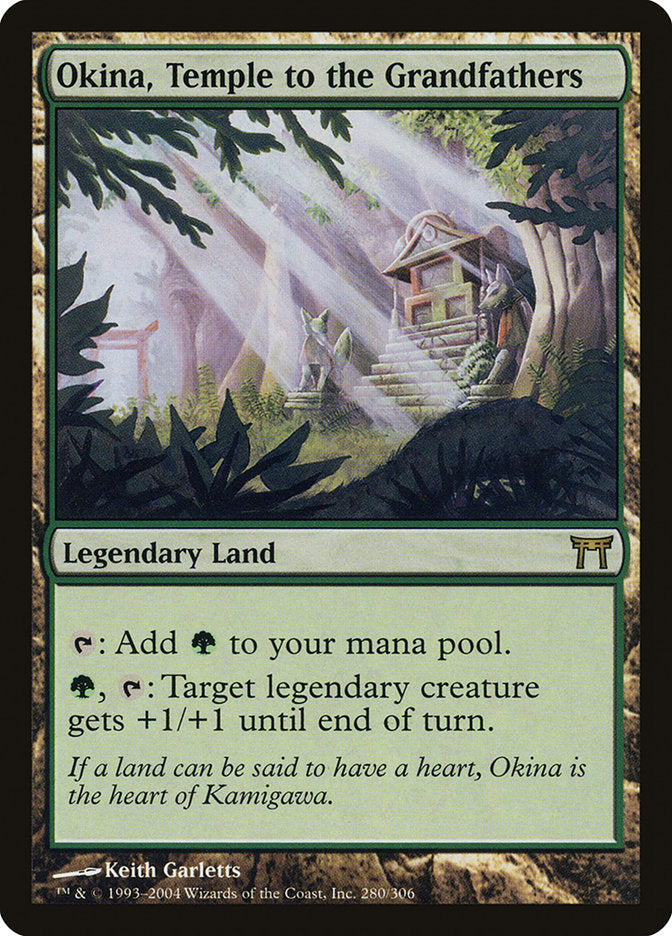 Magic | Okina, Temple to the Grandfathers [Champions of Kamigawa] | The Nerd Merchant