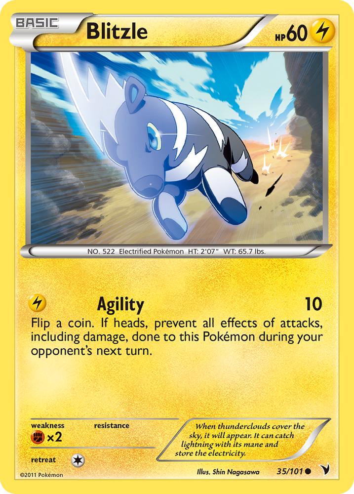 Pokemon | Blitzle (35/101) [Black & White: Noble Victories] | The Nerd Merchant