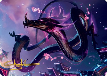 Magic | Junji, the Midnight Sky 1 Art Card (Gold-Stamped Signature) [Kamigawa: Neon Dynasty Art Series] | The Nerd Merchant