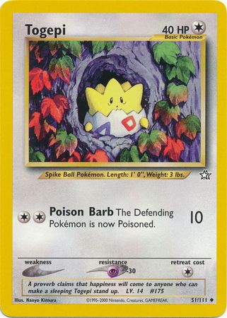 Pokemon | Togepi (51/111) [Neo Genesis Unlimited] | The Nerd Merchant