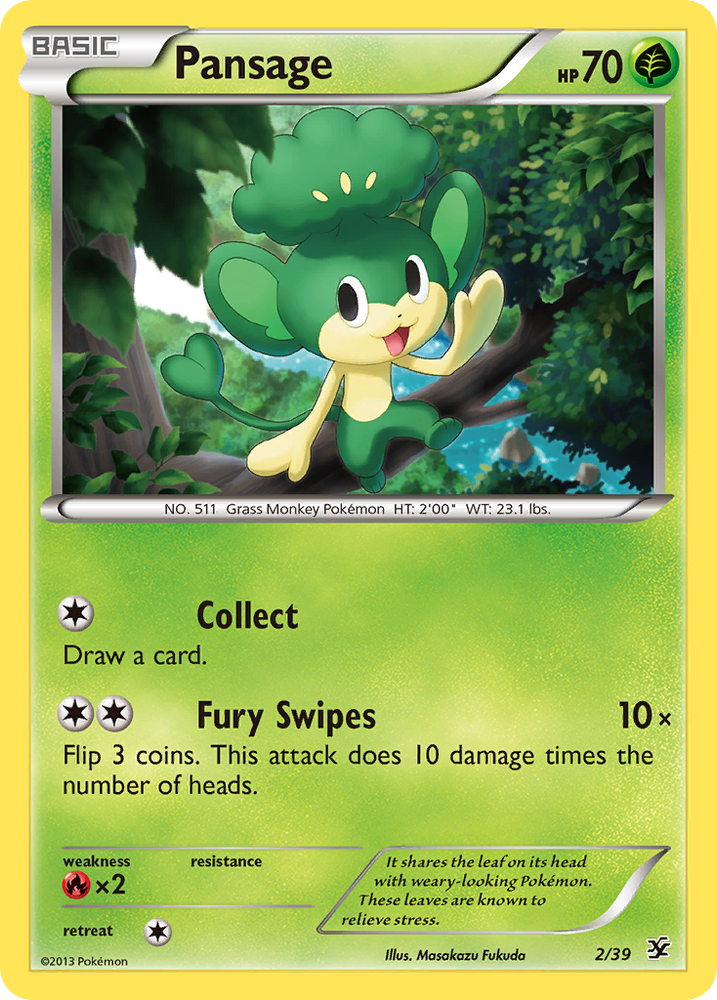 Pokemon| Pansage (2/39) [XY: Kalos Starter Set] | The Nerd Merchant