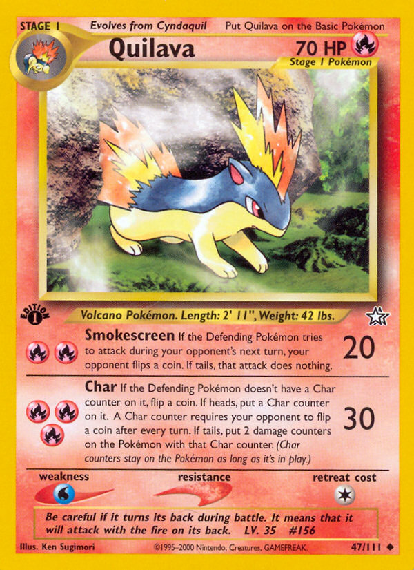 Pokemon | Quilava (47/111) [Neo Genesis 1st Edition] | The Nerd Merchant