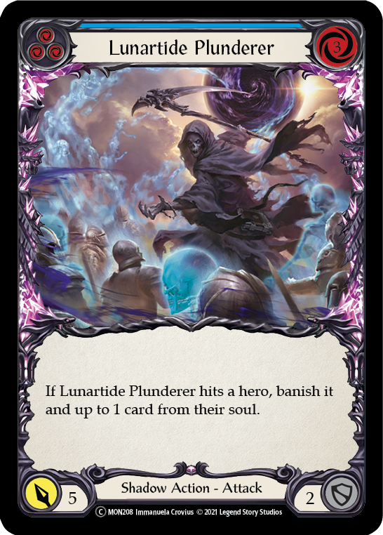 Flesh and Blood TCG | Lunartide Plunderer (Blue) [U-MON208-RF] (Monarch Unlimited)  Unlimited Rainbow Foil | The Nerd Merchant