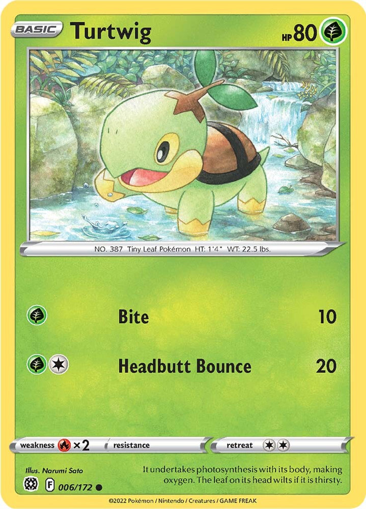Pokemon | Turtwig (006/172) [Sword & Shield: Brilliant Stars] | The Nerd Merchant