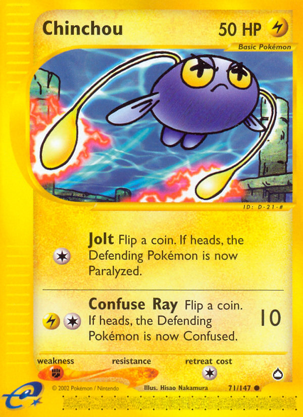 Pokemon | Chinchou (71/147) [Aquapolis] | The Nerd Merchant