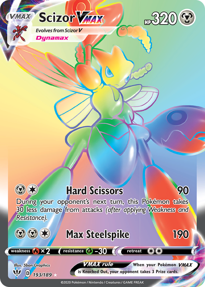 Pokemon | Scizor VMAX (193/189) [Sword & Shield: Darkness Ablaze] | The Nerd Merchant