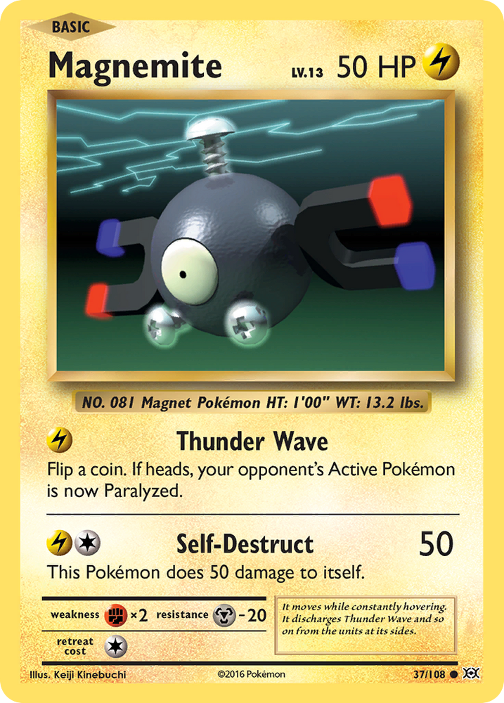 Pokemon | Magnemite (37/108) [XY: Evolutions] | The Nerd Merchant