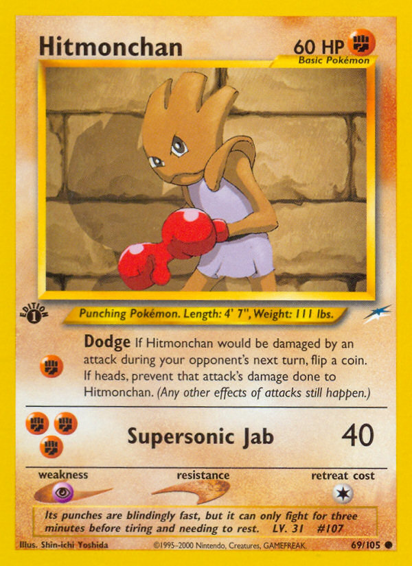 Pokemon | Hitmonchan (69/105) [Neo Destiny 1st Edition] | The Nerd Merchant