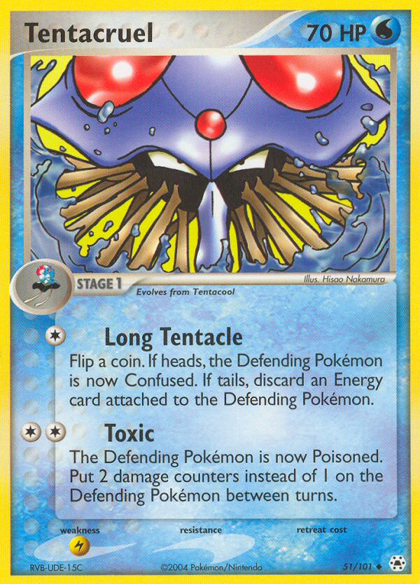 Pokemon | Tentacruel (51/101) [EX: Hidden Legends] | The Nerd Merchant