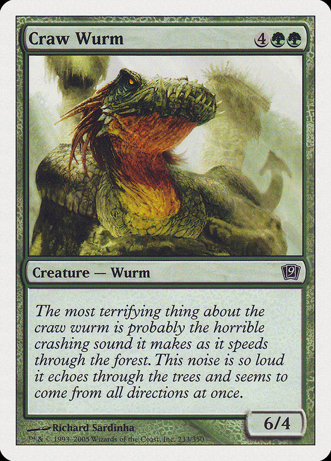 Magic | Craw Wurm [Ninth Edition] | The Nerd Merchant
