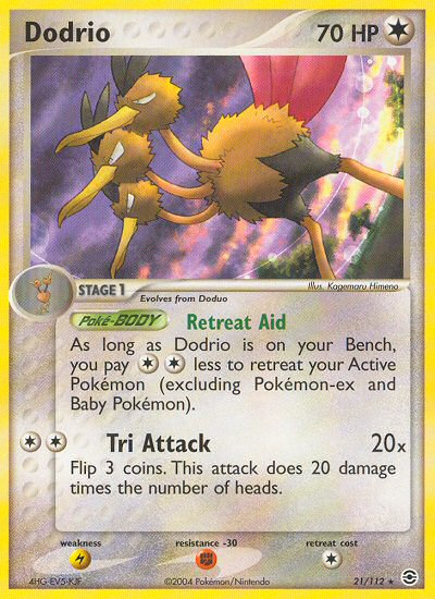 Pokemon | Dodrio (21/112) [EX: FireRed & LeafGreen] | The Nerd Merchant